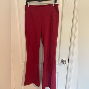 Lululemon Athletica Red Flare Pants